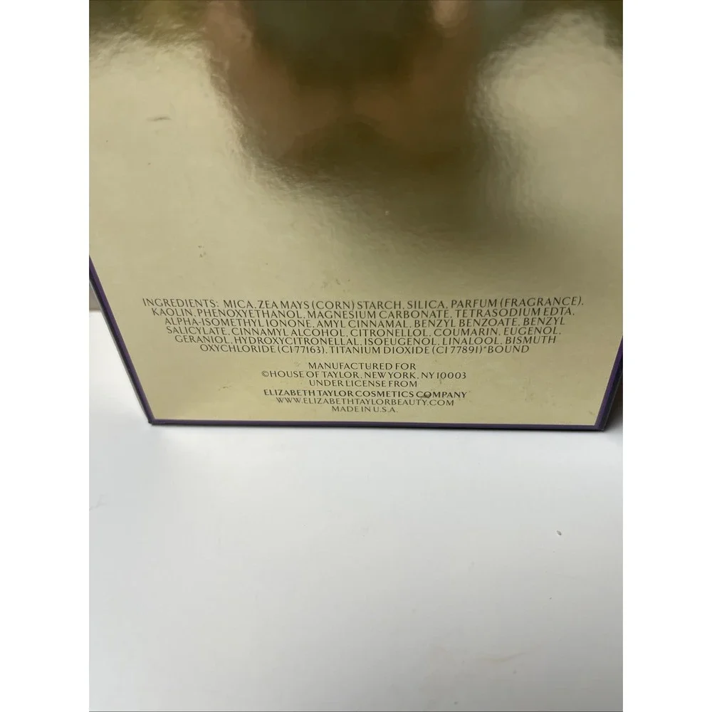 Elizabeth Taylor White Diamonds Body Powder 2.6oz – Perfumed Radiance Powder New
